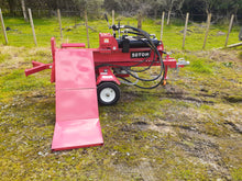 Load image into Gallery viewer, 50 Ton Diesel Wood Splitter with Hydraulic Lifting Table Electric Start $4800inc