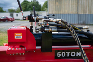 50 Ton Diesel Wood Splitter with Hydraulic Lifting Table Electric Start $4800inc